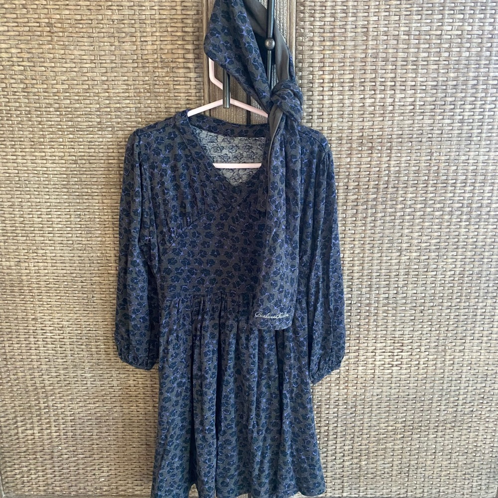 Dress with scarf